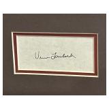 Vince Lombardi Signed Wall Display 