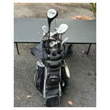 Assorted Golf Clubs and Golf Bag 