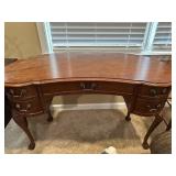 Vintage Henredon Kidney-shaped Writing Desk 