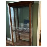 Gorgeous Display Curio Cabinet w/ Shelving, Lighting and Side Access 