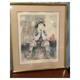 Signed and Numbered Limited Edition Print of "Boy in Hat" by Richard Shepard 