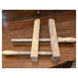 Antique Wood Handscrew Clamp 