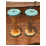 Antique Wooden Textile Spools