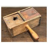 Antique Wooden Ballot Box 