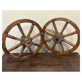 Antique Wooden Wagon Wheels 