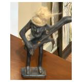 Vintage Hand-Carved Wooden Tiki Figurine 