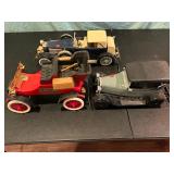 Assorted Vintage Jim Beam Car Decanters 