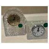 Waterford Crystal Table Clocks 