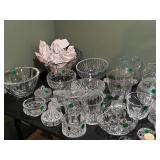 Assorted Waterford Crystal Serving Pieces and Stemware 