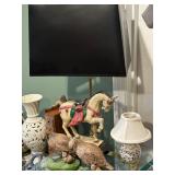 Vintage Carousel Horse Table Lamp 