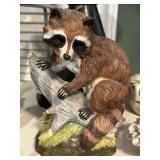 Vintage Porcelain Raccoon Figurine 