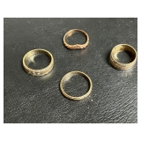 14K Gold and 18K Gold Solid Bands - Spot Priced 