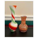 Hand Blown Art Glass Vases 