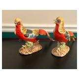 Vintage Hand Painted Pheasants 