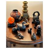 Assorted Antique Decor and Handmade Pieces 