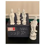 Vintage Blanc de Chine Statues 
