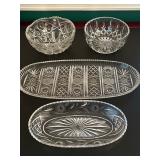 Assorted Glass and Crystal Serving Dishes 