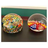 Stunning Art Glass Paperweight Collection 