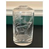 Bohemian Glass Stag Decanter 