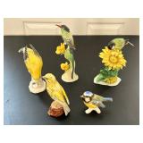 Great Selection of Bird Figurines by Goebel, Hummel and More 