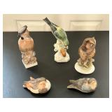 Great Selection of Bird Figurines by Goebel, Hummel and More 