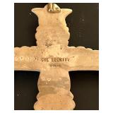 G & L Leekity Sterling Zuni Cross Necklace 