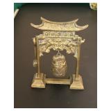 Vintage Brass Pagoda Temple Bell 