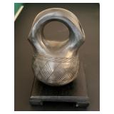 Cherokee Blackware Wedding Vase