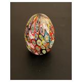 Murano Art Glass Egg Paperweight 