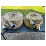Authentic Fire Hoses w/ Male and Female Ends 