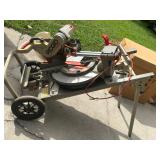 RIDGID 12-inch Miter Saw on Rolling Cart 