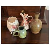 Assorted Vintage Pottery Decor Pieces 