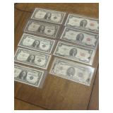 Silver Certificate and Red Seal Notes 