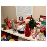 Christmas indoor decor, crafting, and Christmas ornaments including Department 56 and Fitz & Floyd