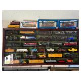 FRAMED MODEL TRAIN DISPLAY CASE