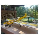 RC Goldberg Tiger 40 model in yellow/whi