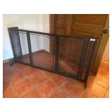 Decorative 3-Panel Wrought Iron Fireplac