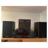 Sony stereo system with dual cassette,