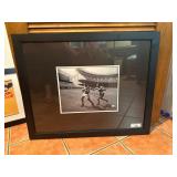 Signed Ken Norton photo featuring him tr