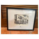 Framed architectural print of Universida