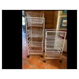 Rolling Wire Storage Carts