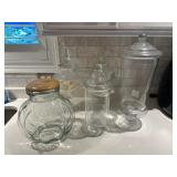Assorted Glass Apothecary & Storage Jars