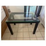 Modern Glass-Top Side Table