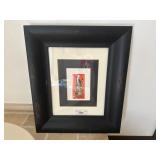 Framed Cat & Vase Art Print