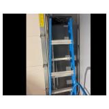 Werner Fiberglass Step Ladder with Dolly