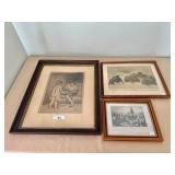 Framed Vintage Art Prints Collection
