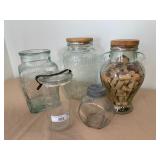 Collection of Vintage Glass Jars