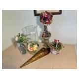 Collection of Decorative Florals & Dec
