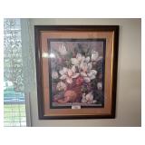 Framed Floral Wall Hanging