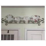 Decorative Floral Plates Set